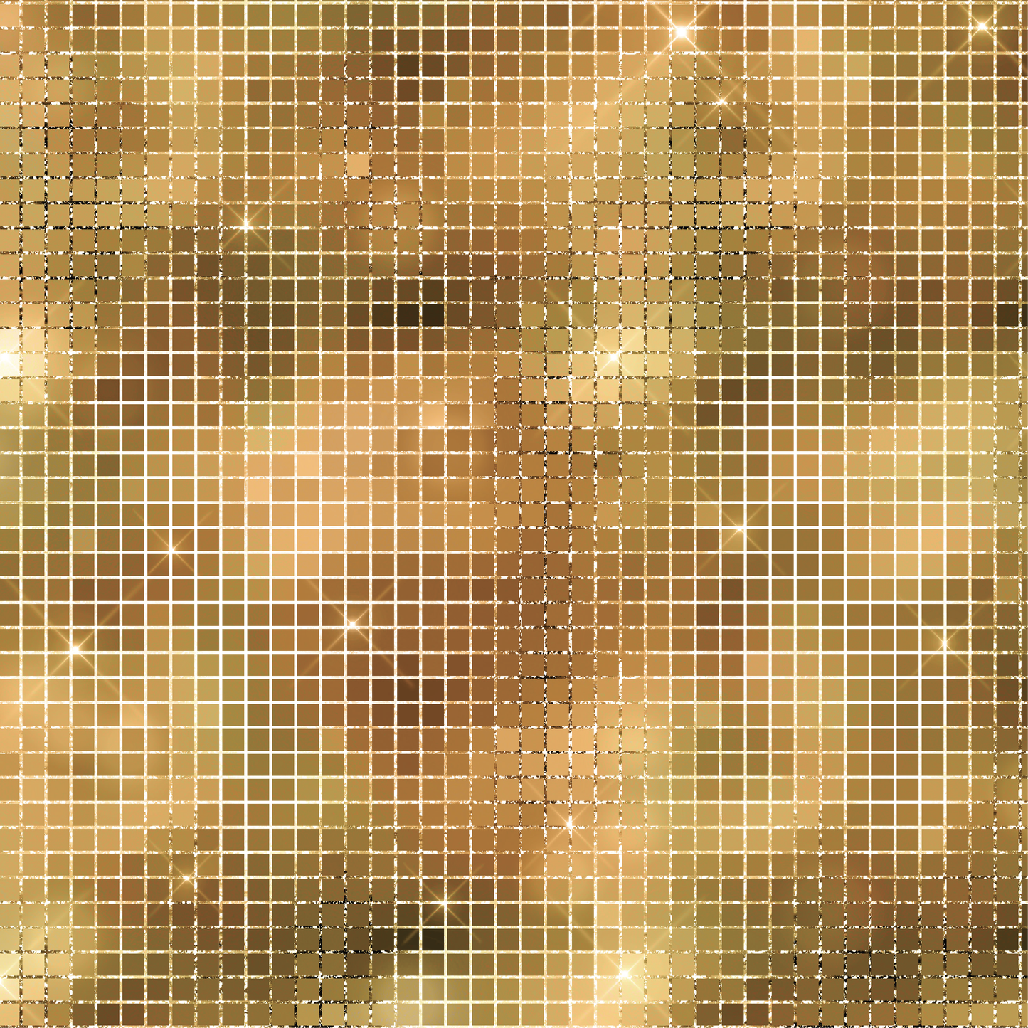 Disco Ball Tiles - Gold